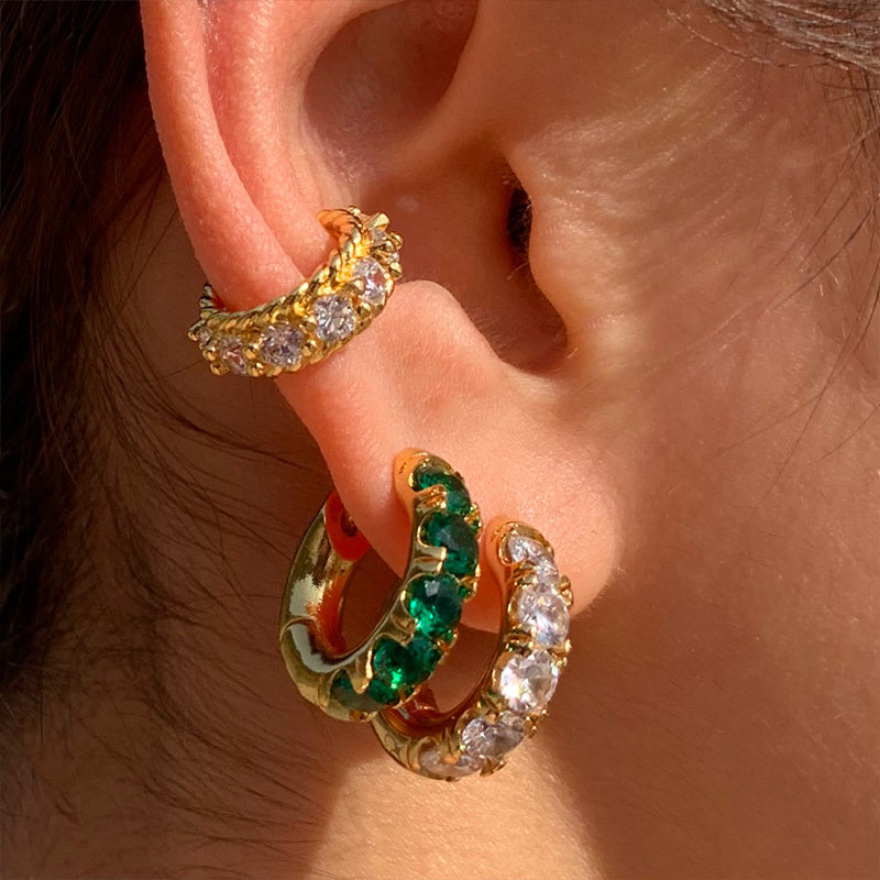 Emerald Whisper Studs