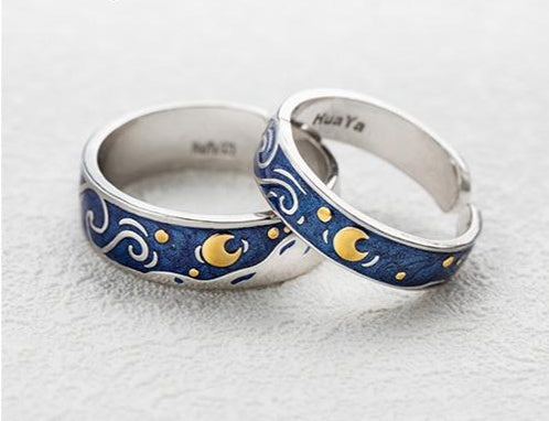 MOON STAR CANVAS RESIZABLE RING