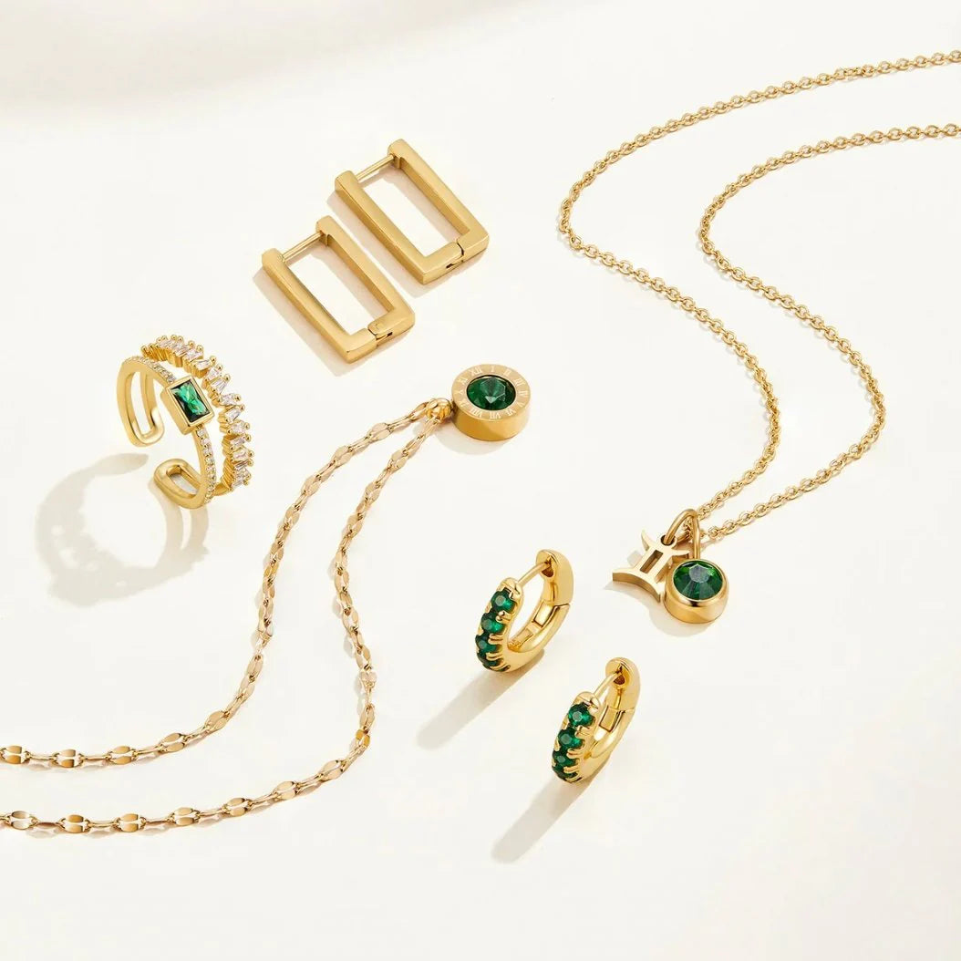 Emerald Whisper Studs
