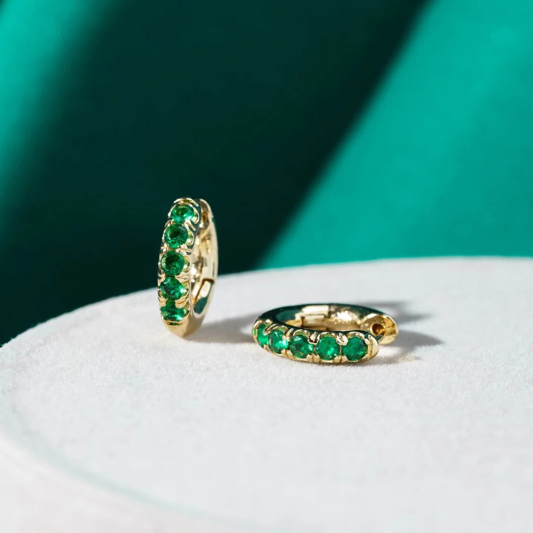 Emerald Whisper Studs