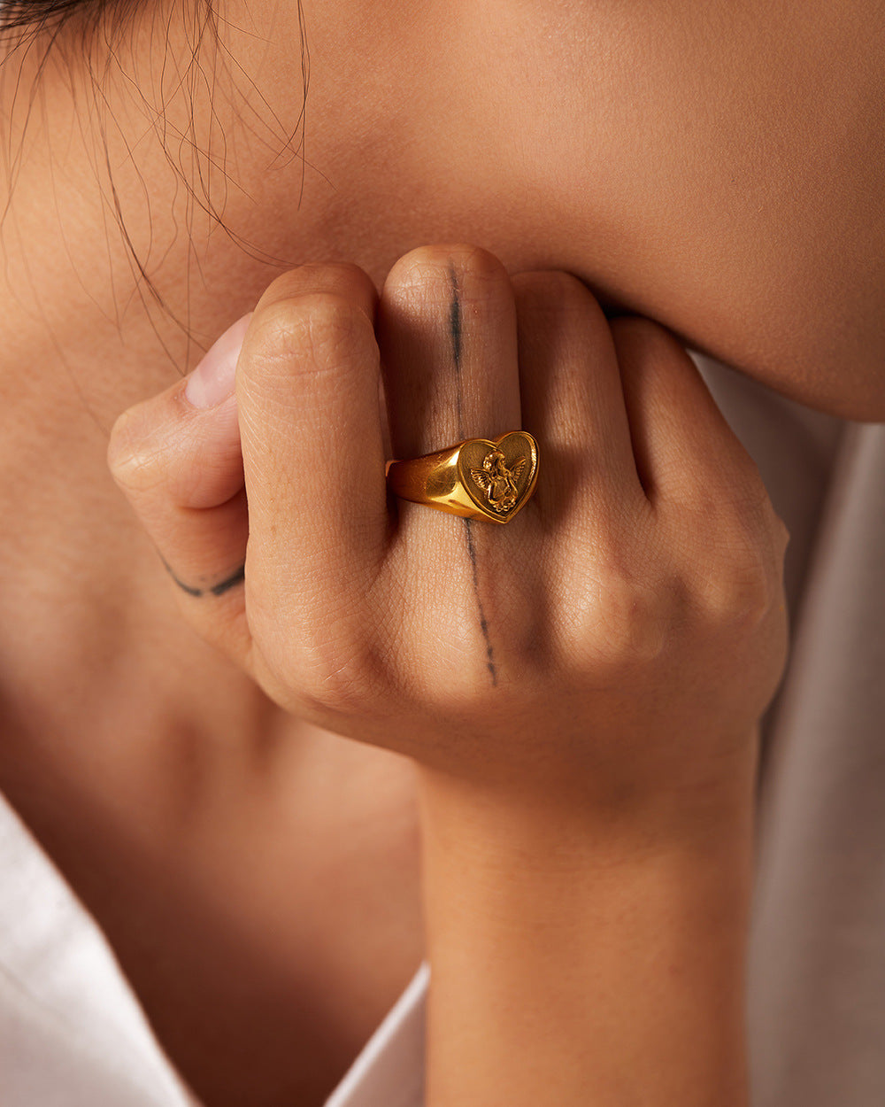 Fashion European And American Style Elegant Heart Ring