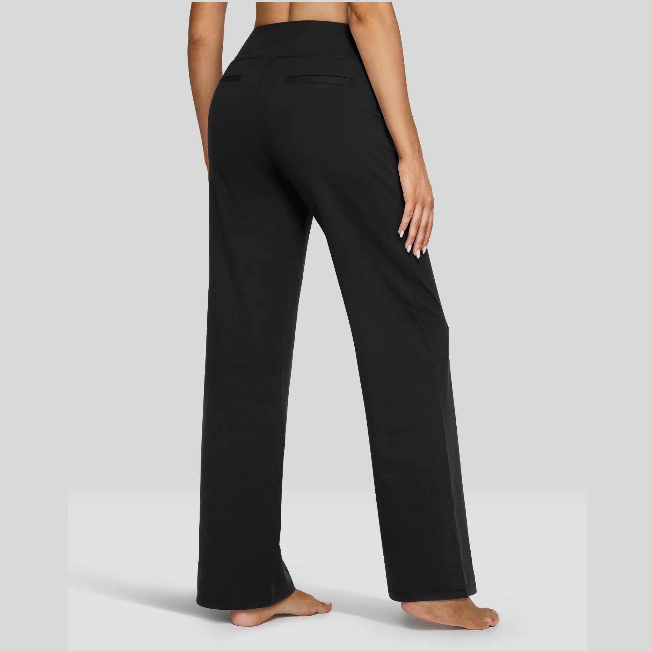 High Waisted Pocket Work Pants