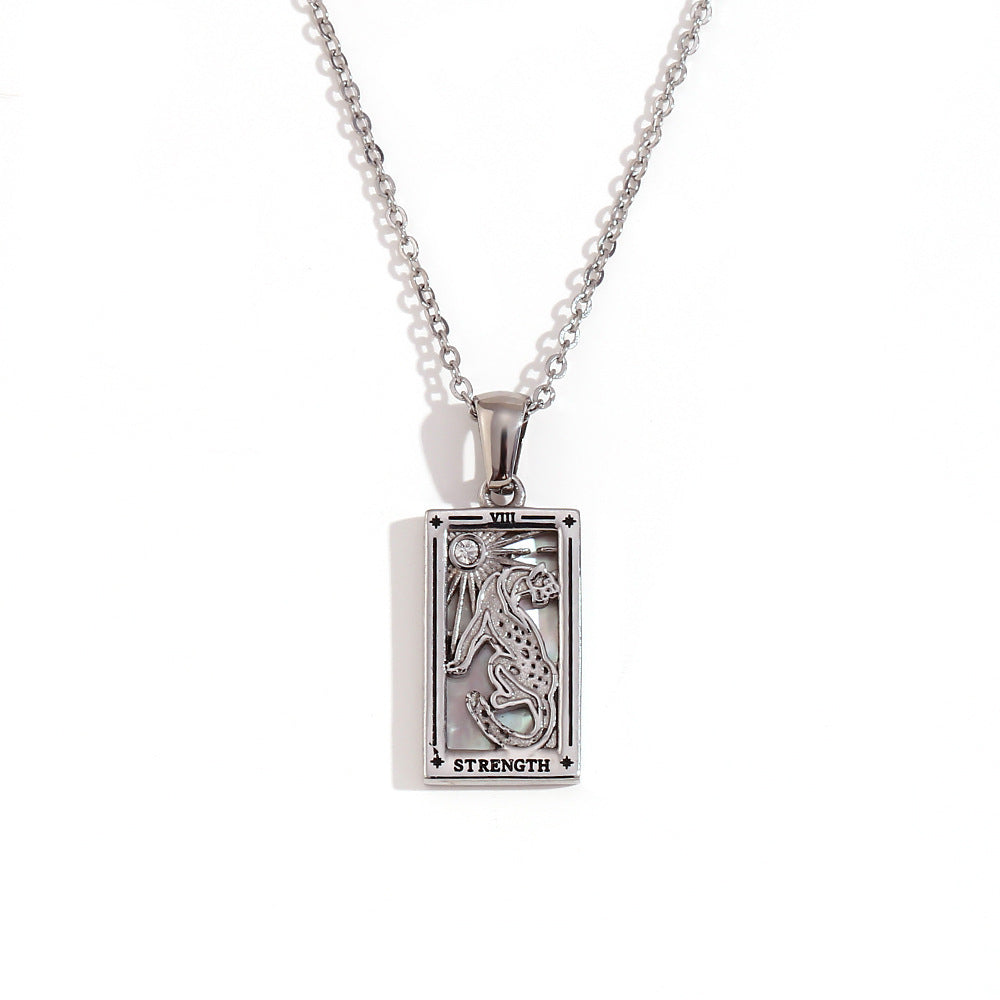 European And American Fashion Popular Niche Pendant Stainless Steel 18K Gold Plating