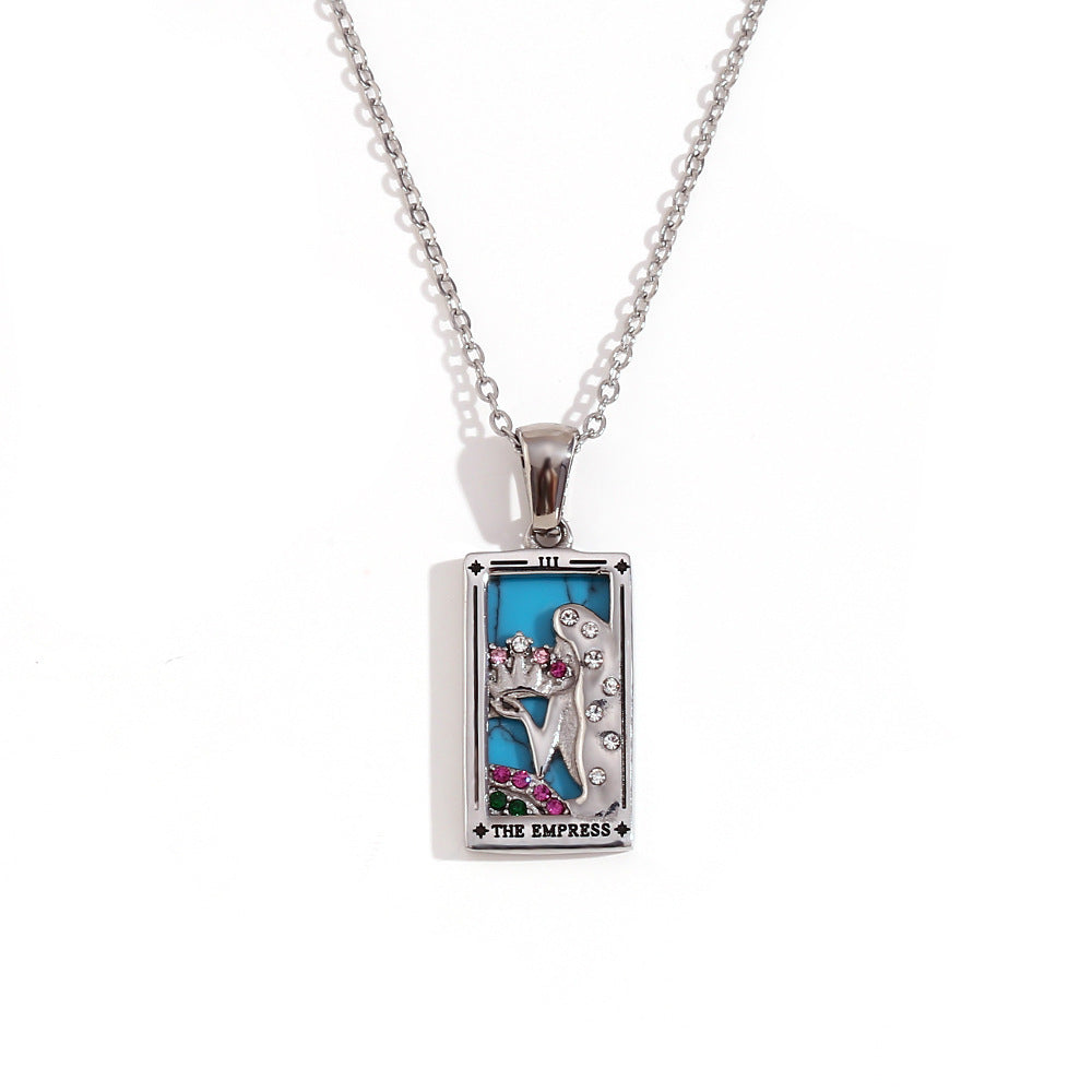 European And American Fashion Popular Niche Pendant Stainless Steel 18K Gold Plating