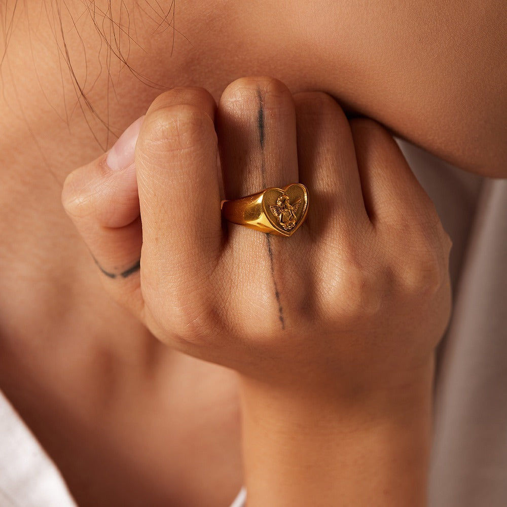 Fashion European And American Style Elegant Heart Ring