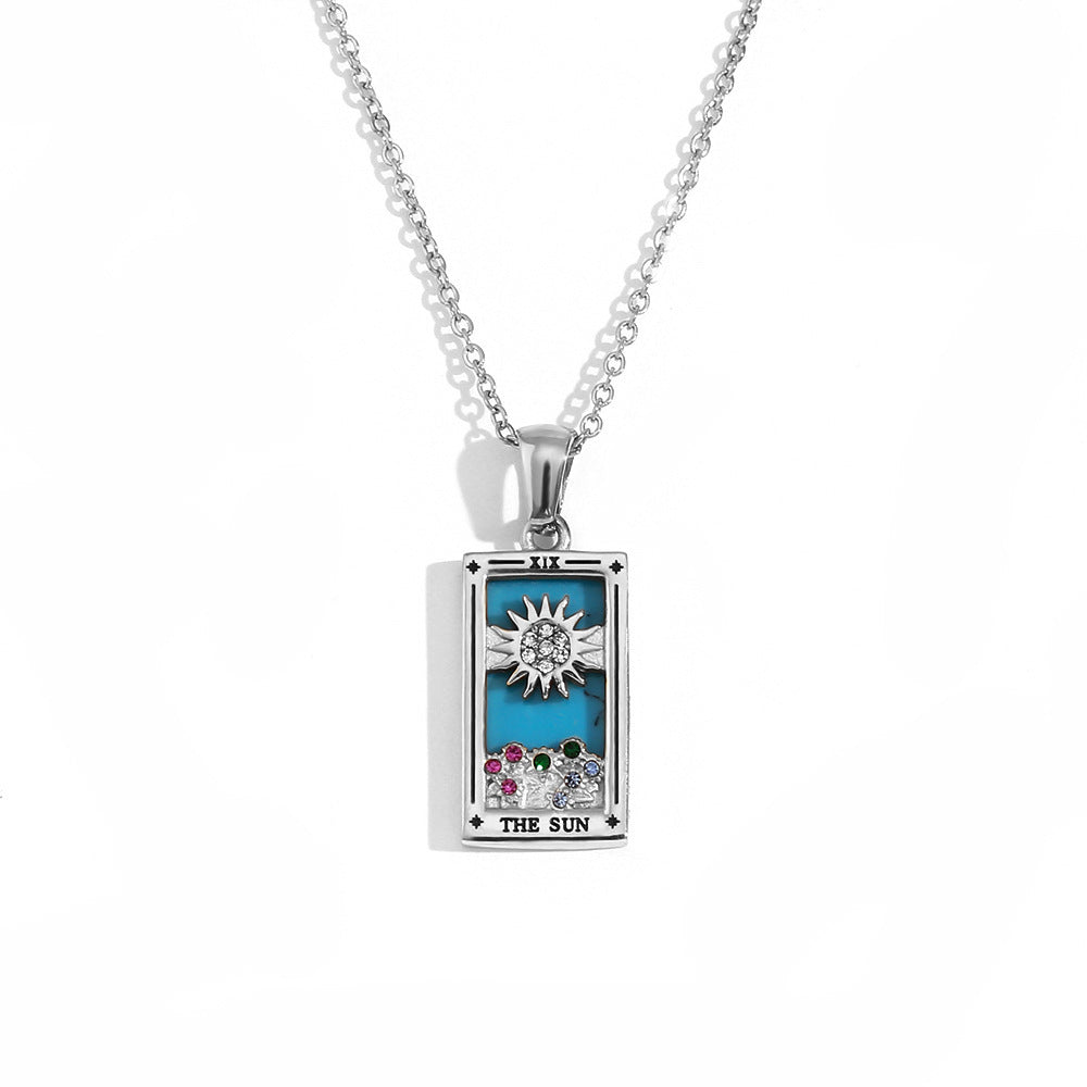 European And American Fashion Popular Niche Pendant Stainless Steel 18K Gold Plating