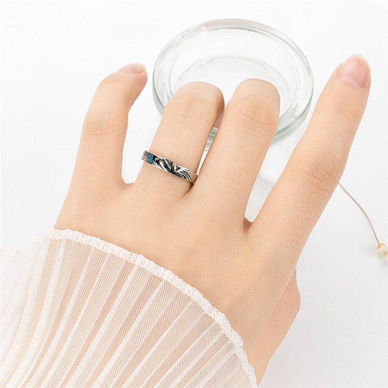 Bird And Fish  Couple Ring Male And Female Ring Pair Student Ring Pair
