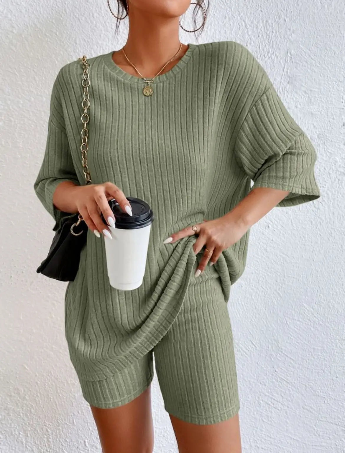 Ribbed Lounge Outfit
