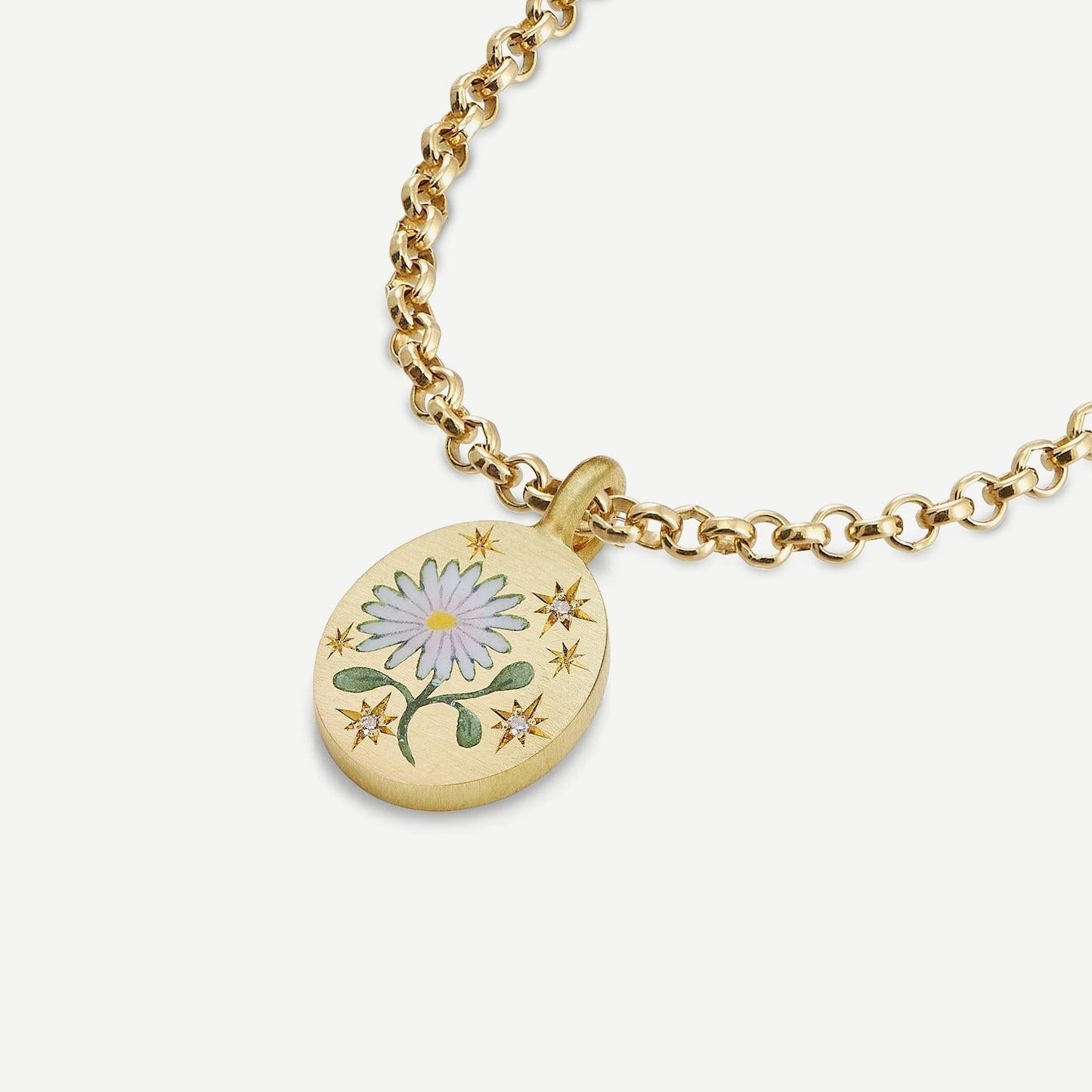 Flower Rose Light Luxury Color Retaining Necklace