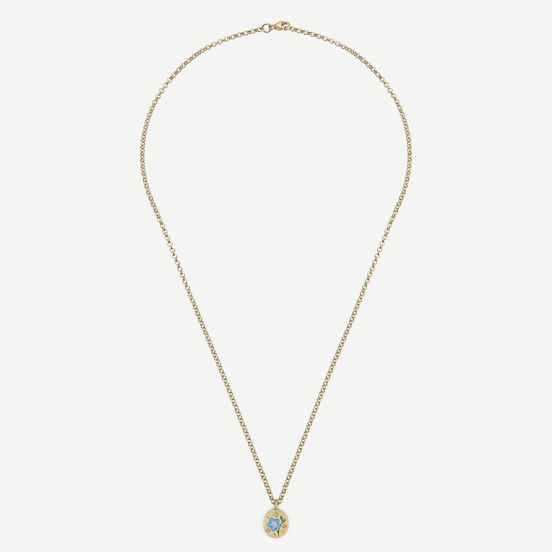 Flower Rose Light Luxury Color Retaining Necklace