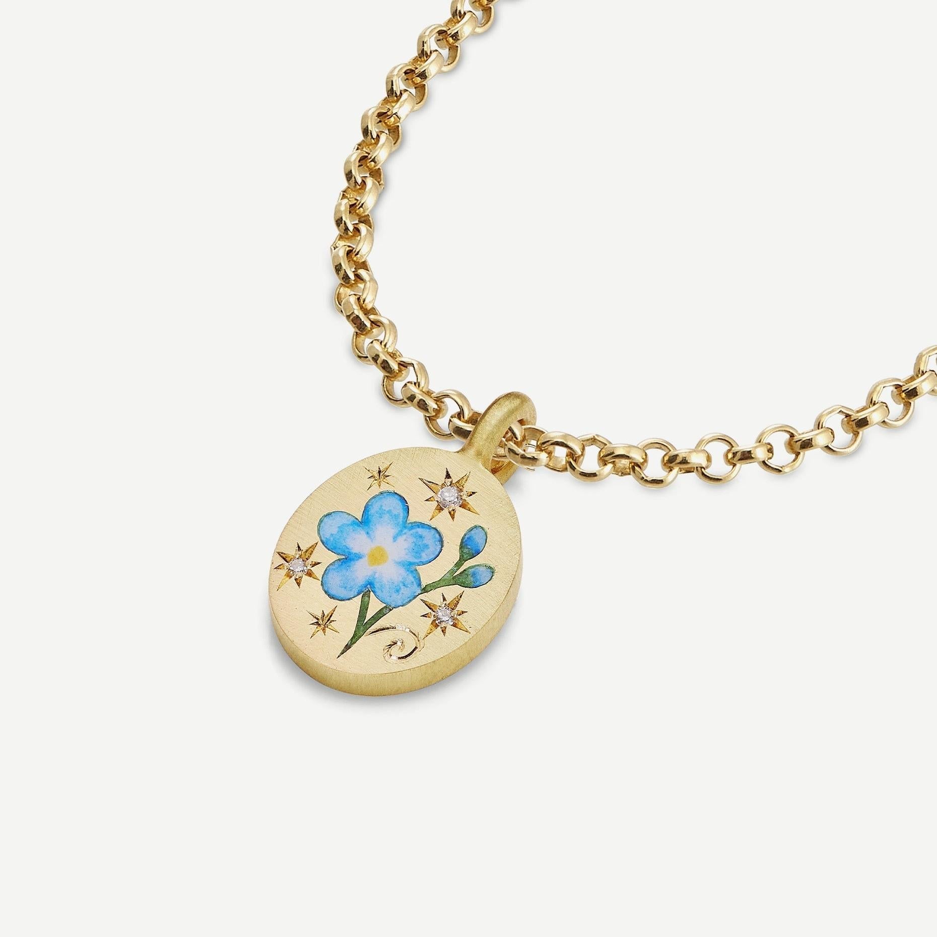 Flower Rose Light Luxury Color Retaining Necklace