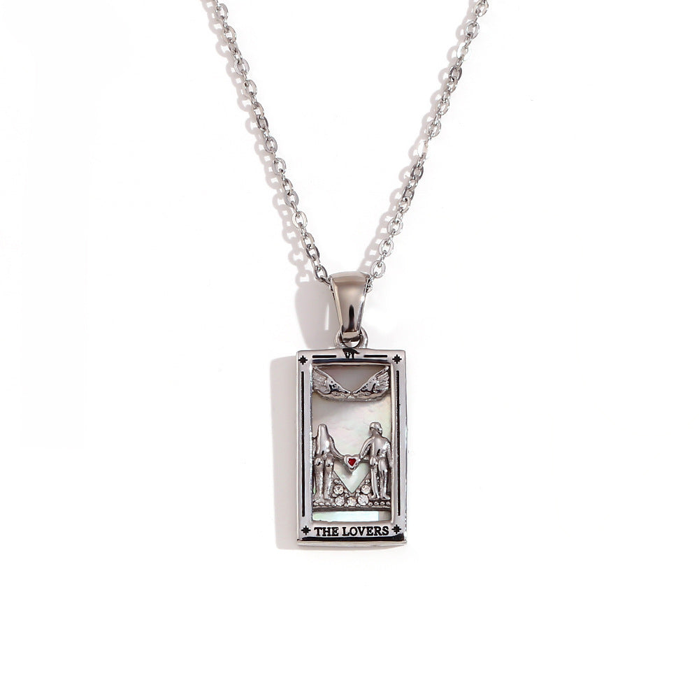 European And American Fashion Popular Niche Pendant Stainless Steel 18K Gold Plating