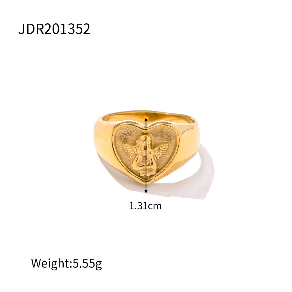 Fashion European And American Style Elegant Heart Ring