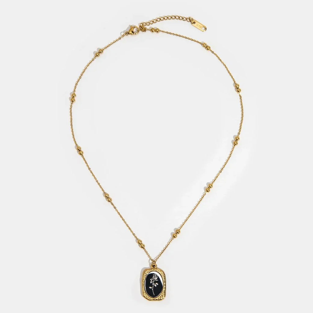 Mirror Rose Necklace