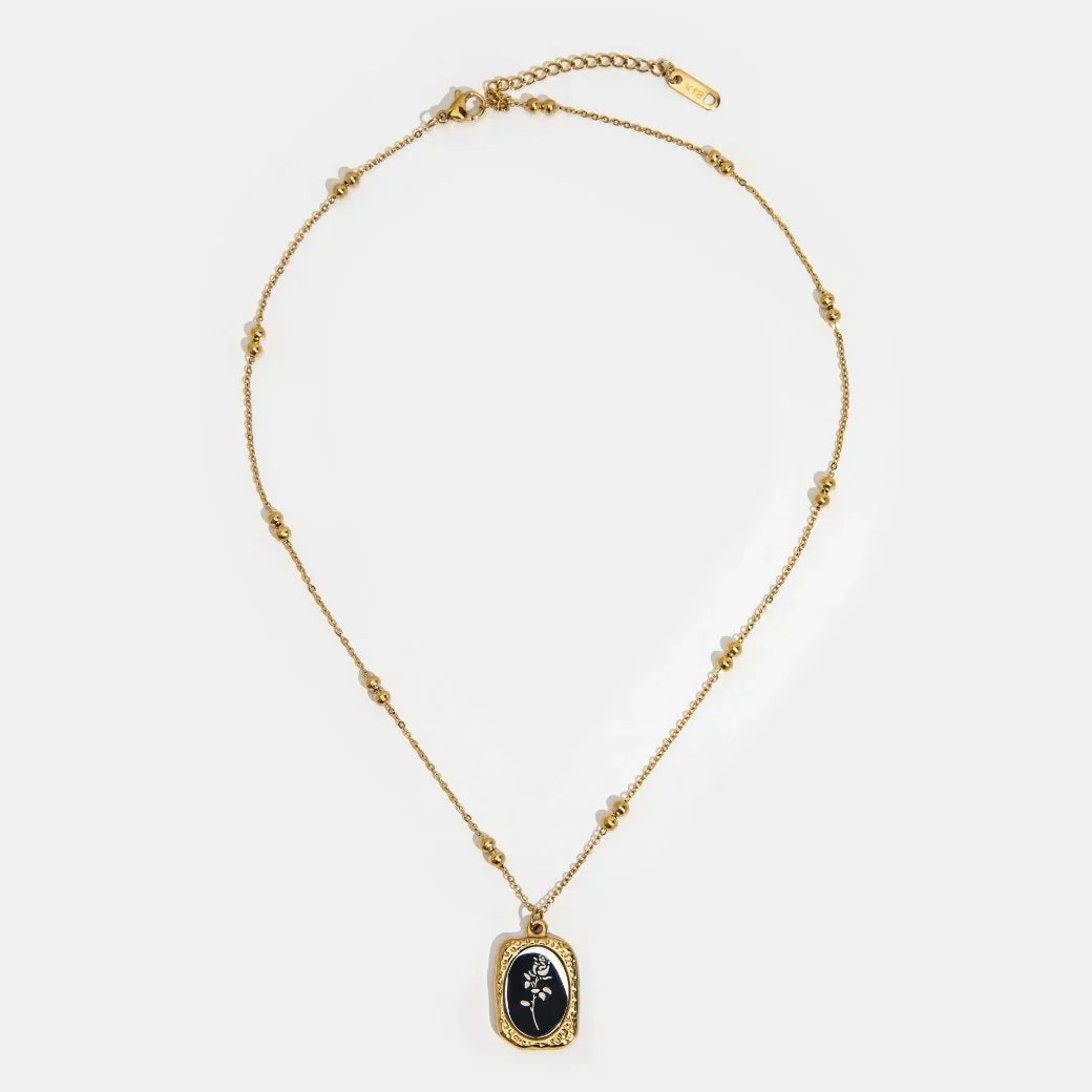 Mirror Rose Necklace