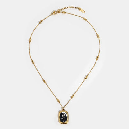 Mirror Rose Necklace