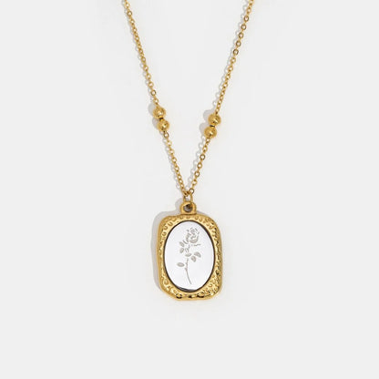 Mirror Rose Necklace