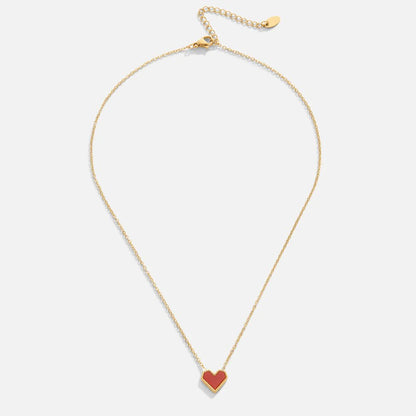 Heart Clavicle  Necklace