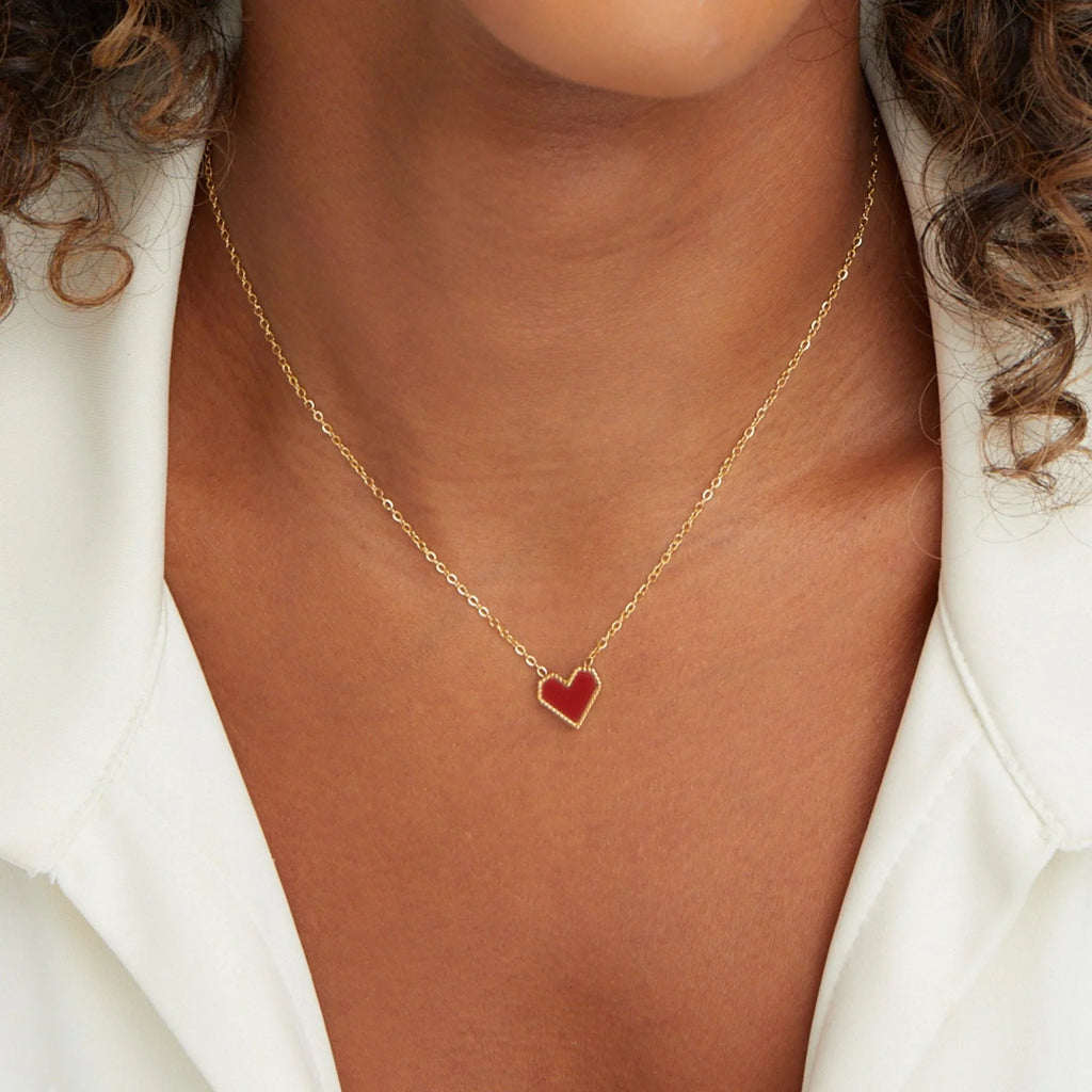 Heart Clavicle  Necklace